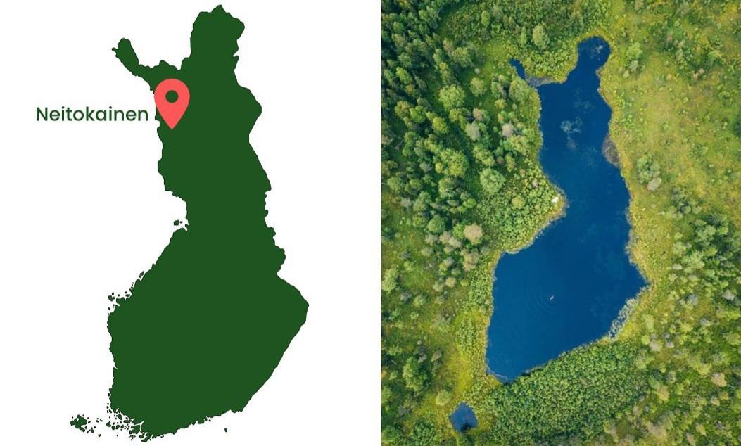 There is a lake in Finland, that looks like Finland.