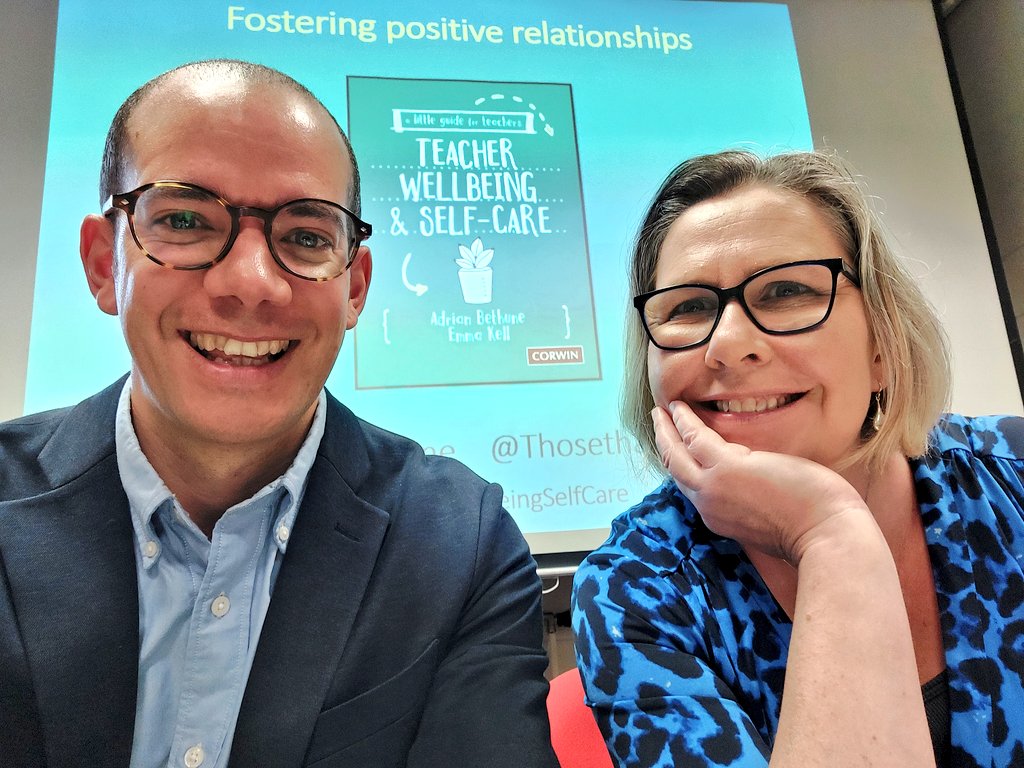 First time <a href="/thosethatcan/">Dr Emma Kell FCCT</a> and I presented together in person for a whole day since Feb 2019. Today we worked with 40 Headteachers in Kirklees on finding pleasure and purpose in teaching and beyond. A really enjoyable day with a great group of heads. #Teachappy