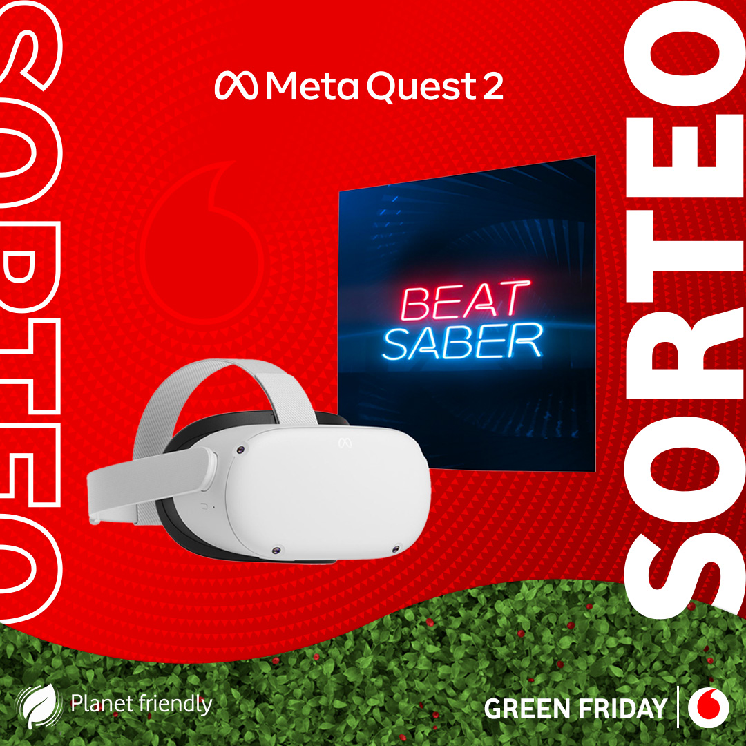 vodafone_es's tweet photo. 🍀🍀🍀 SORTEO 🍀🍀🍀

Entra en la realidad virtual con las gafas Meta Quest 2

🔁 Sigue a @vodafone_es y haz RT a este tuit
🗣️ Responde contándonos por qué te las mereces con el hashtag #GreenFridayVodafone https://t.co/V2kA1wjxyx