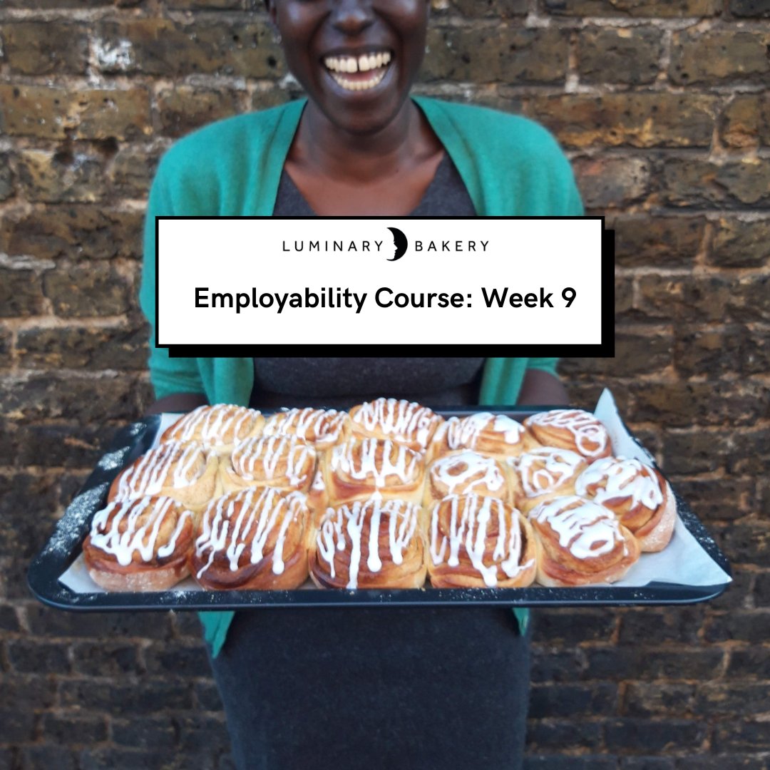 LuminaryBakery's tweet image. It’s one of the trainee&apos;s (and our) favourite weeks on the #LuminaryEmployabilityCourse: the famous Cinnamon Swirl! 

Luminary is known for our massive cinnamon swirls &amp;amp; our trainees have now been dubbed a full-fledged #LuminaryCinnamonSwirlGirl.
