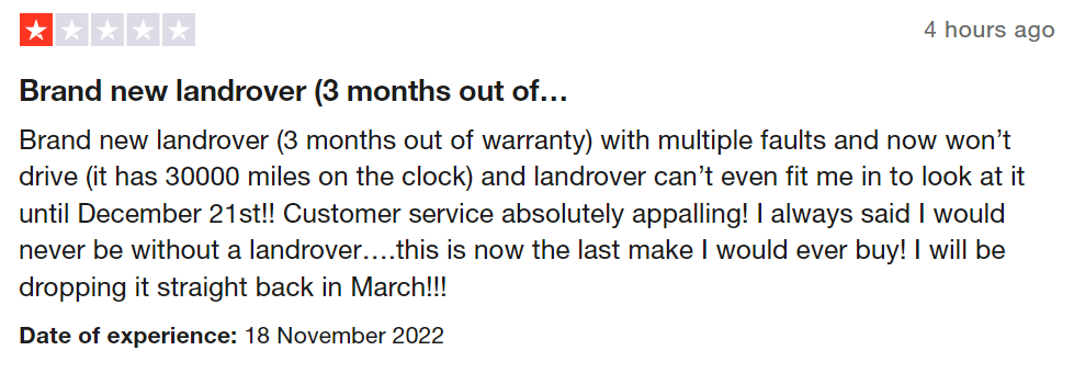 ripofflandrover's tweet photo. Isn't it strange how the cars always seem to start playing up as soon as the warranty ends...

#RipOffJaguarLandRover #Jaguar #LandRover #Expensive #PoorQuality #PoorService #CustomerCare #Car #Cars https://t.co/dTaCMpEgMh