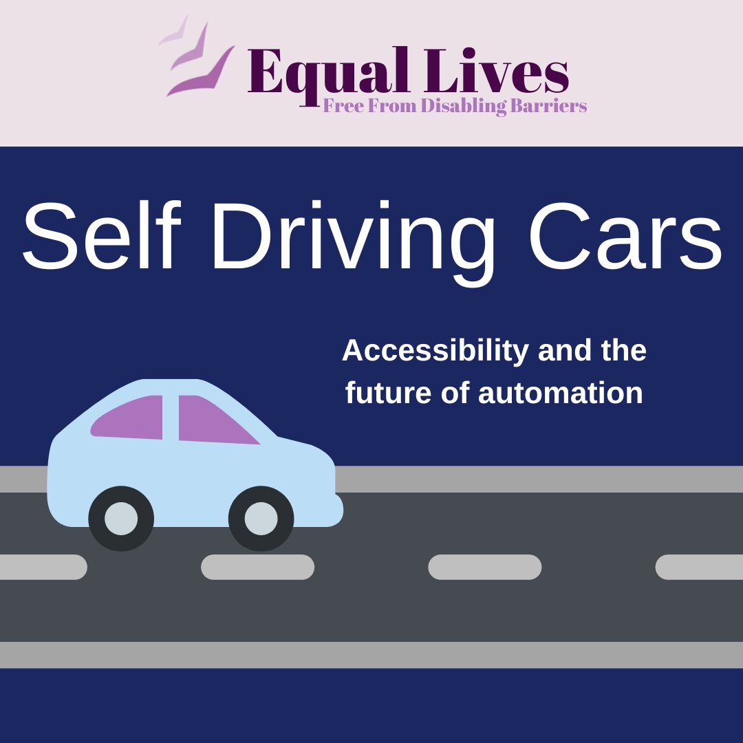 Ever wondered what the future holds for disabled people and self-driving vehicles? Our Development Manager will be giving a presentation at this year's AGM. Email us at communications@equallives.org.uk for the link to join our FREE online event on Friday 2nd December at 12:30pm.