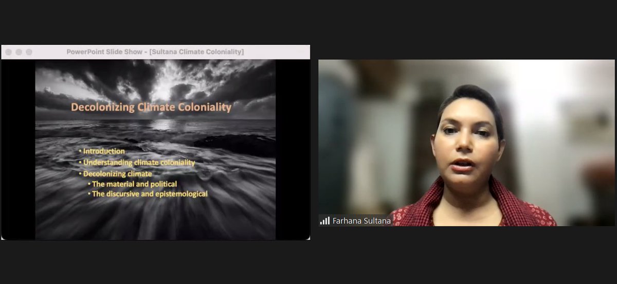 fos_uhh's tweet photo. We are intrigued by the opening Keynote by Farhana Sultana on “Decolonizing Climate Coloniality” and we are very much looking forward to tomorrow‘s Keynote by Ruth Nyambura
@Prof_FSultana
@msnyamburah
#ClimateColonialityConference https://t.co/ZZNDJHfhyI