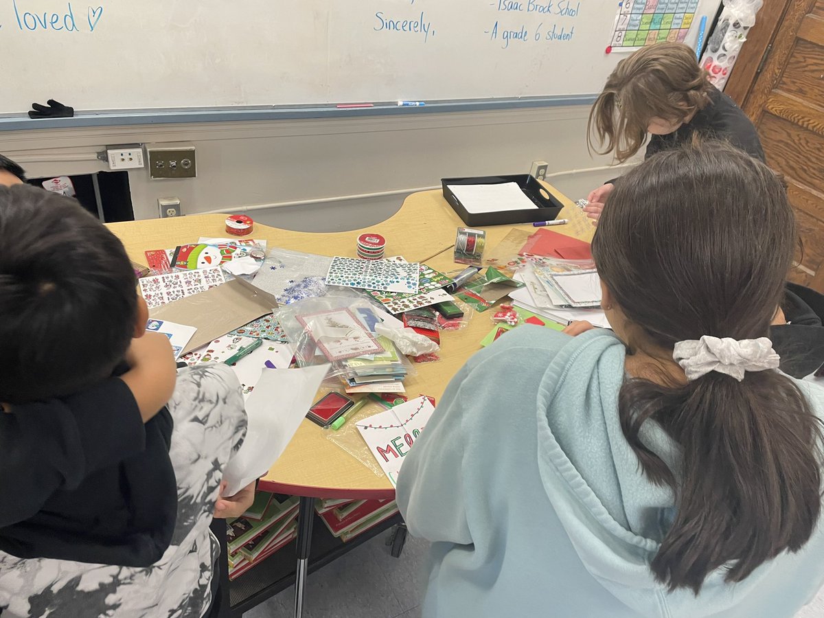 Hey <a href="/AceBurpeeShow/">Ace Burpee</a> <a href="/VirginRadioWPG/">VirginRadioWinnipeg</a> , are you wonderful people doing Cards for Care again this year? Our grade 6 elves have been busy working this morning… 👀👀