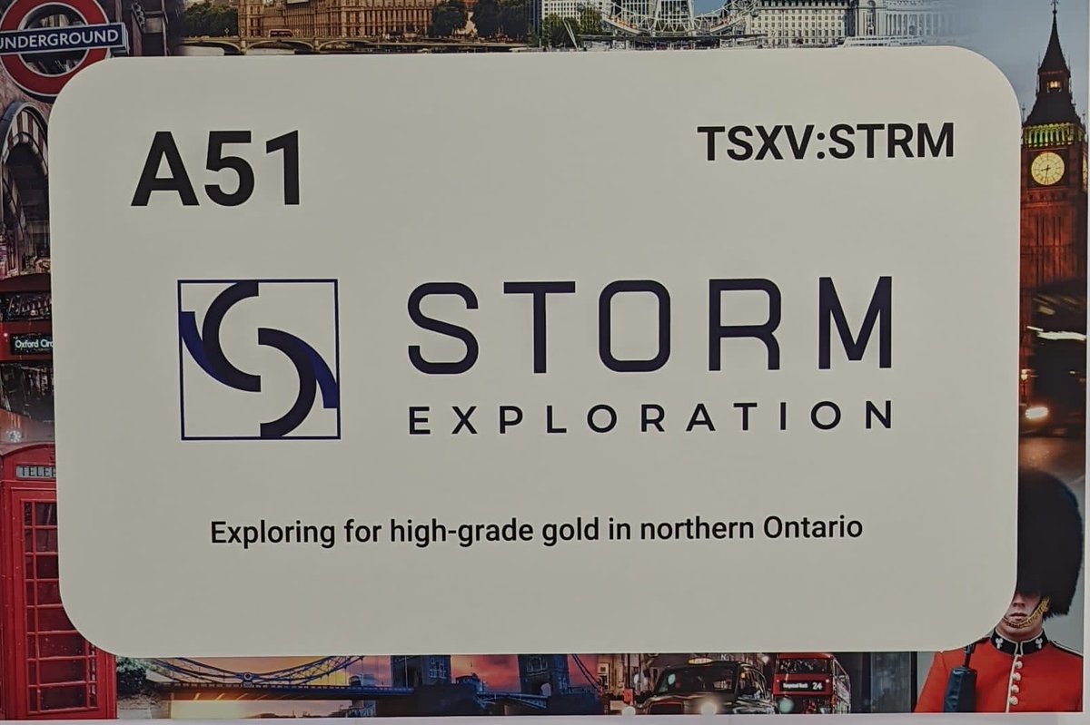 BruceCounts1's tweet photo. Storm Explorarion is meeting with shareholders and potential investors at the 121 Mining Investment Conference in London. https://t.co/vG5P6yVUxZ