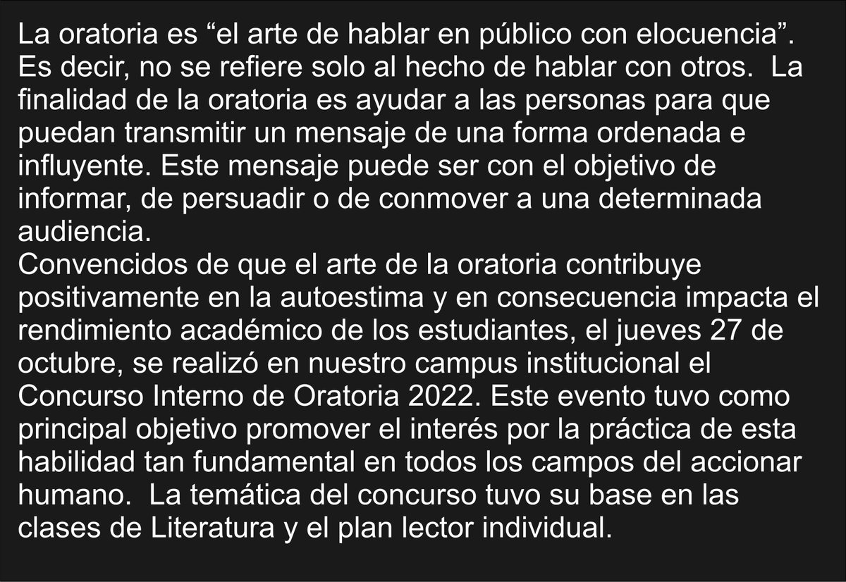 ININPEJV's tweet photo. Concurso de Oratoria 2022
#concurso #oratoria #declamacion #soritor #ininpejv https://t.co/urK3AmaBKT
