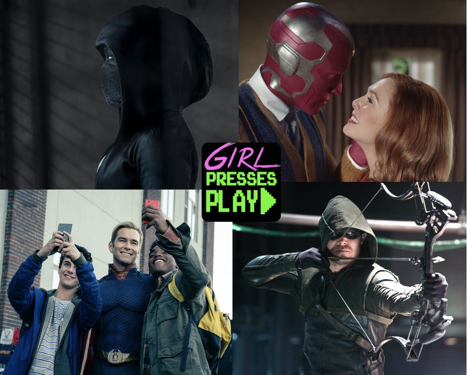 GirlPressesPlay's tweet photo. In our Season 3 Season Finale, TV writer Jessica Chen stops by GPP to talk about the recent wave of superhero TV shows and their lasting impact on TV storytelling!

#film #superheroes #tv #wandavision #watchmen #theboys #arrow #girlpressesplay #podcast https://t.co/3MxRvR8swN