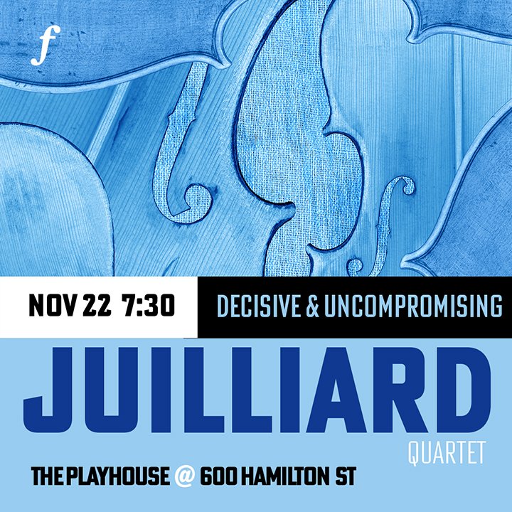 FCM (@fcmvancouver) on Twitter photo We're thrilled to welcome the Juilliard Quartet back tonight at 7:30 p.m. at the Vancouver Playhouse. This quartet is also sharing a 75th anniversary with the Friends of Chamber Music: friendsofchambermusic.ca/the-juilliard-…
Buy your tickets to see the quartet: friendsofchambermusic.ca/concert/juilli… We're thrilled to welcome the Juilliard Quartet back tonight at 7:30 p.m. at the Vancouver Playhouse. This quartet is also sharing a 75th anniversary with the Friends of Chamber Music: friendsofchambermusic.ca/the-juilliard-…
Buy your tickets to see the quartet: friendsofchambermusic.ca/concert/juilli…