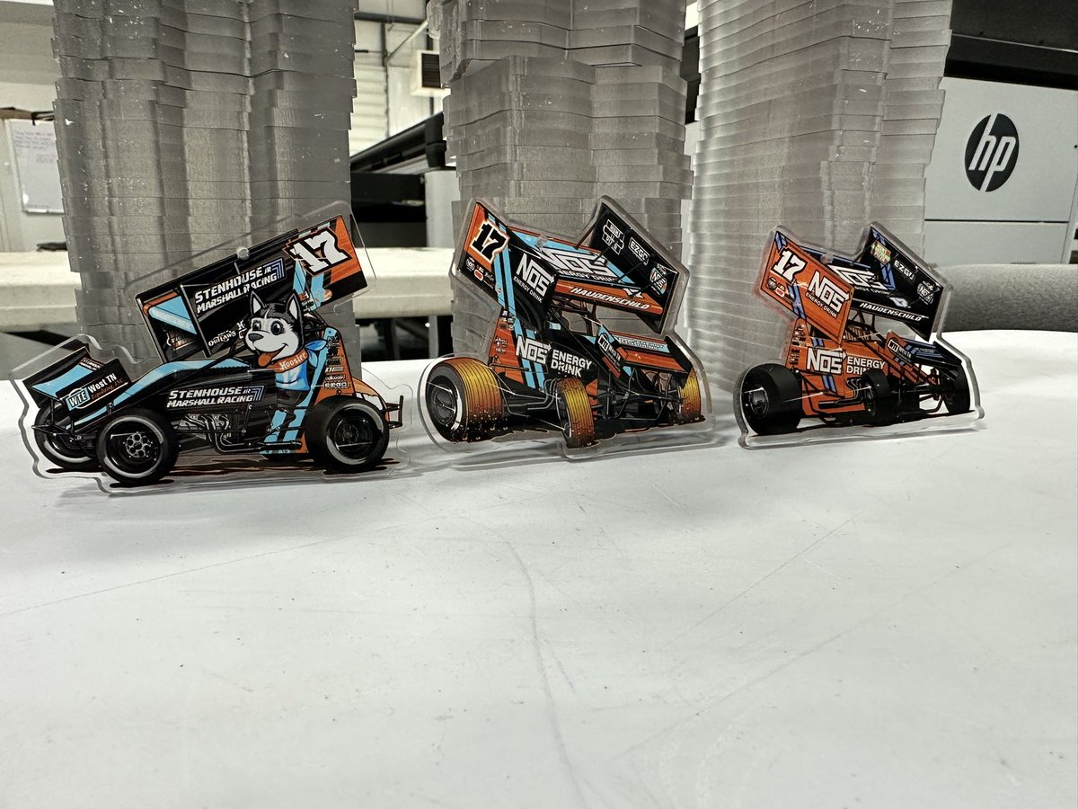 the_Rocket_11's tweet photo. Shipping out some @Haudenschild_17 Christmas ornaments today. printed and cut in-house! #RocketDesigns https://t.co/AEK8SCv7pa