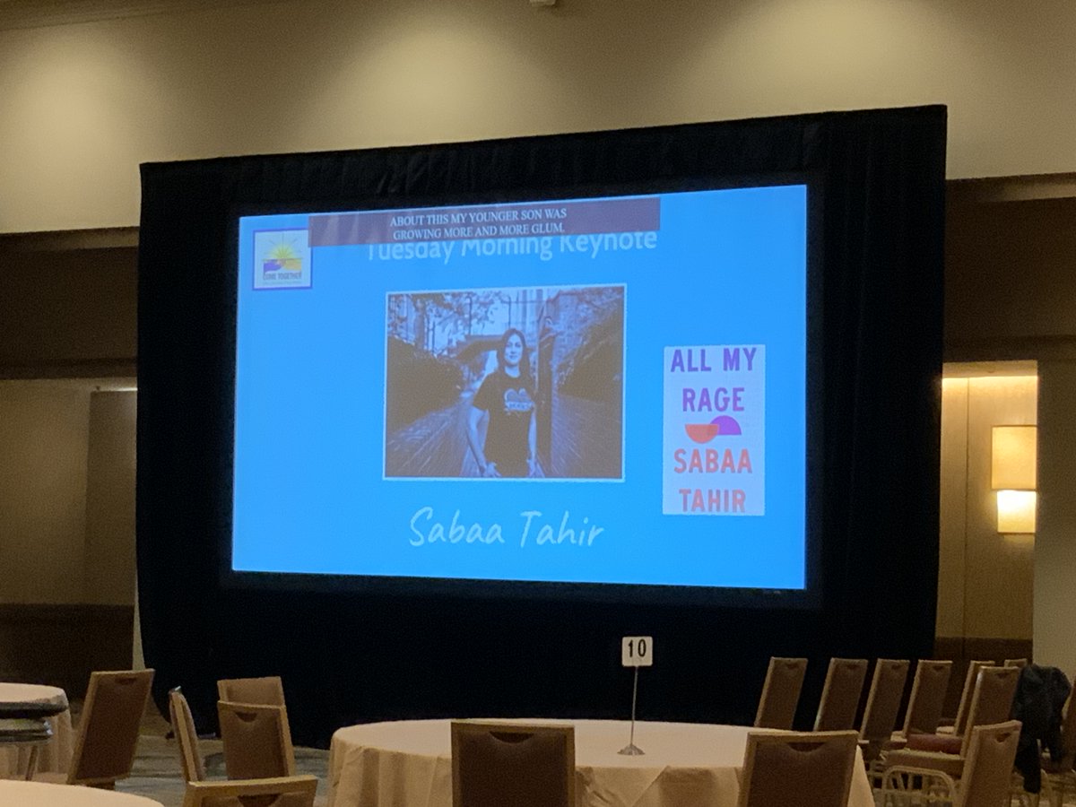 Welcome to Day 2 of #ALAN22. This morning, we get to hear from National Book Award Winner @sabaatahir!