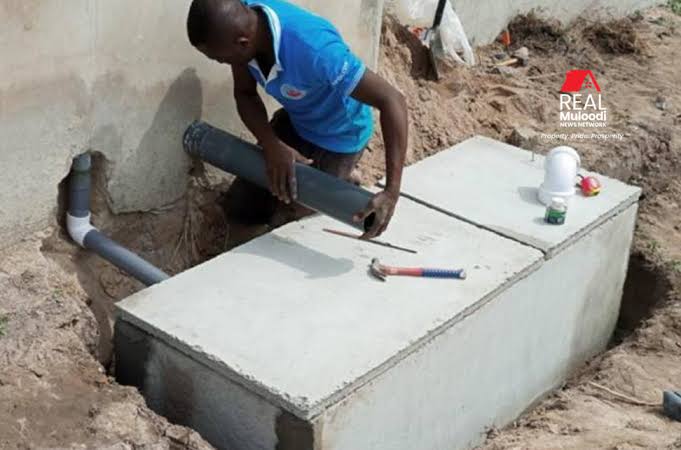 Bio Digester a new innovation that has proven the whole world that it's the best means of waste disposal. 
It takes little space to construct , it reduces the risk of cholera