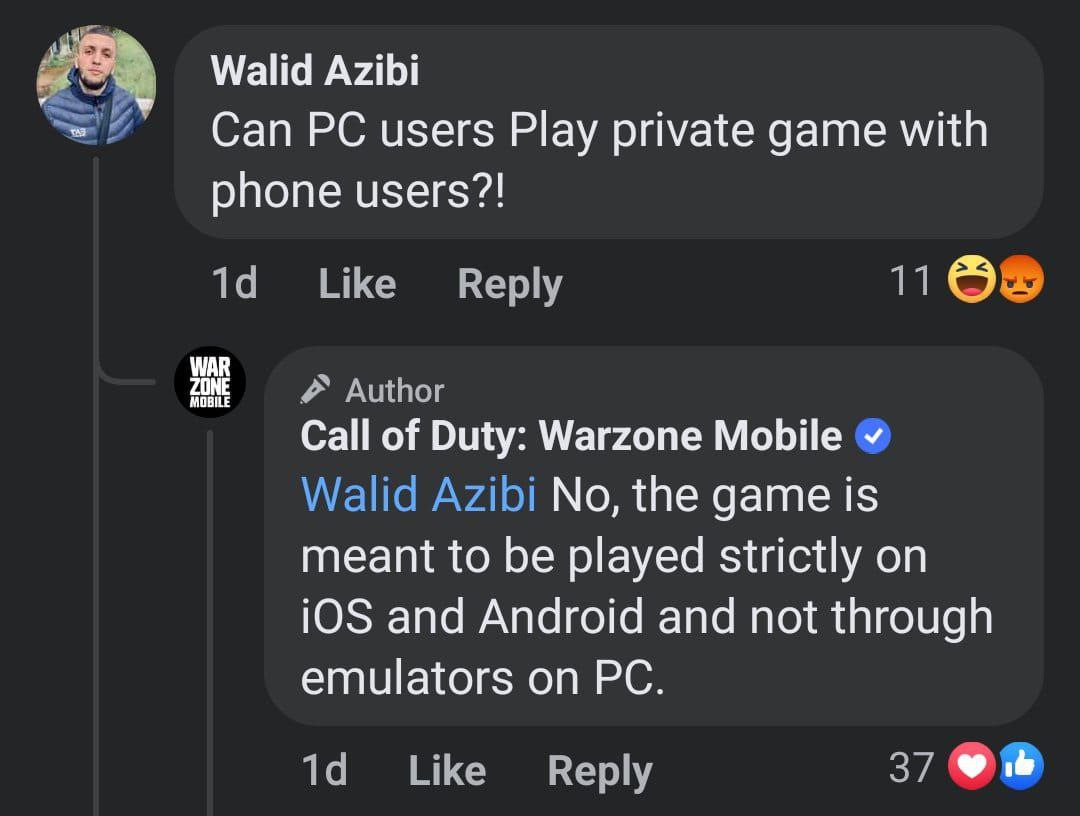 Will Call of Duty: Warzone Mobile have emulator support?