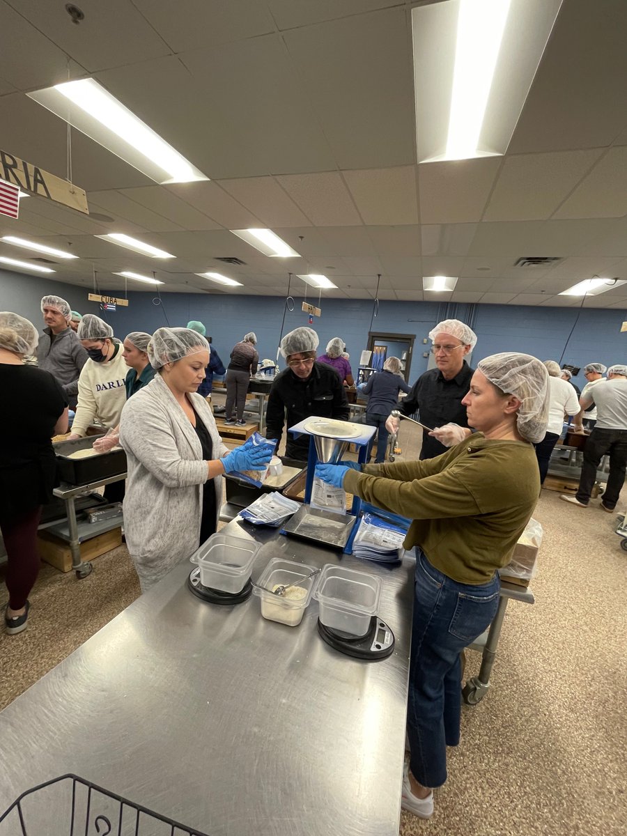 kctruth's tweet image. Our Volunteer Time Off policy includes an all-agency event every year and an additional 8 hours for individuals to use in their communities. This year, a group of KCees packed food at #FeedMyStarvingChildren.  Our session will feed 57 kids for a year in the Czech Republic