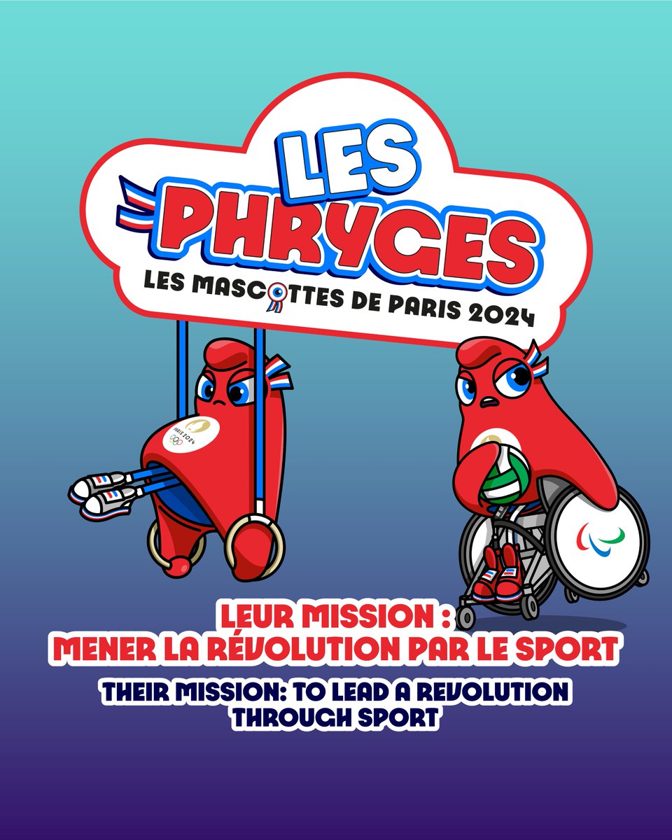 Il va y avoir du sport jusqu'à #Paris2024 !
Les Phryges sont là pour vous le prouver 🥇🔥
-
There will be sport until Paris 2024! 
The Phryges are here to prove it 🥇🔥

Thread 1/4
