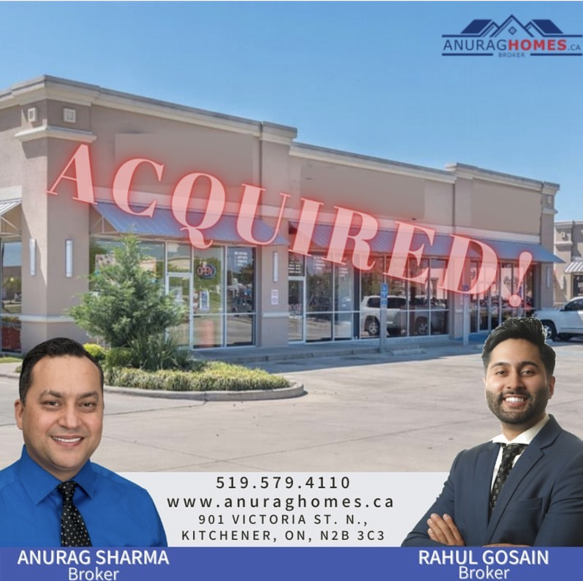 Rahul_AHTeam's tweet photo. Our clients said yes to their new business address! 🍾

Call us at (226)-887-8428 to find out why so many people are trusting us for their residential/commercial needs!

#realtor #waterloohomesforsale #realtor #kitchenerhomesforsale #buysellinvest https://t.co/lqA7jDAmyh