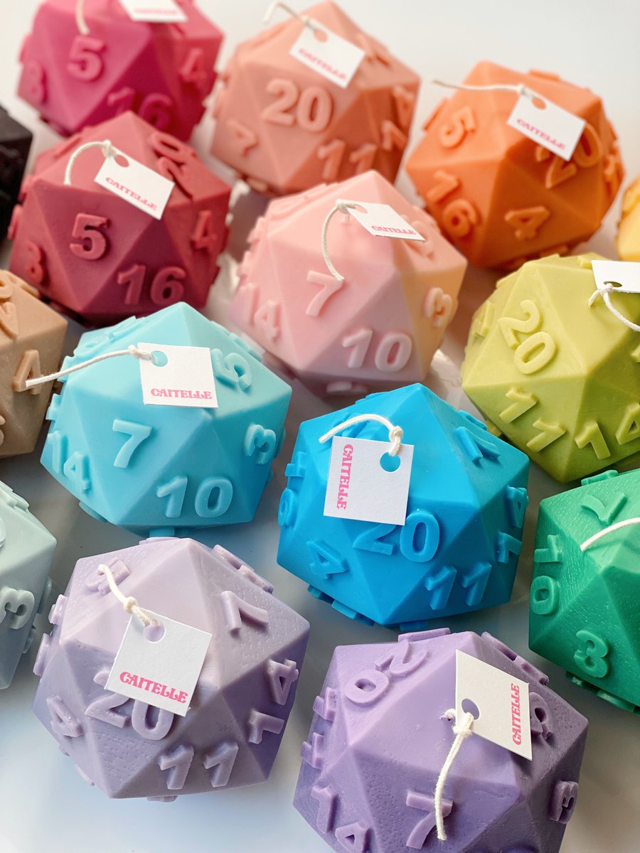 only 8 d20 pillar candles left! 🎲