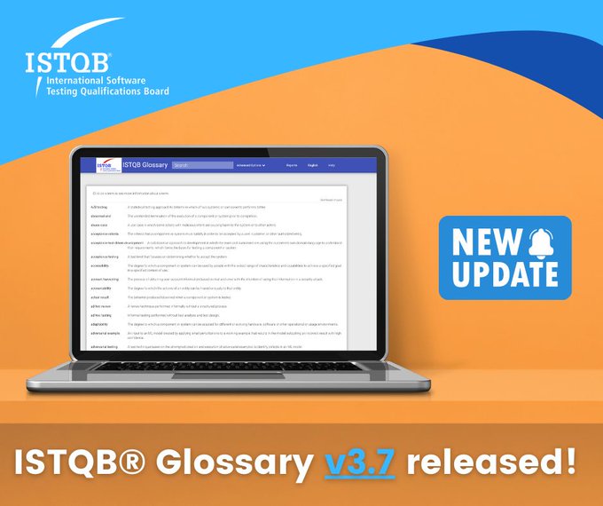 ISTQBGuru's tweet photo. The #ISTQB Glossary version 3.7 is online now! 

https://t.co/Cz9ecRi88Q https://t.co/pzaVyFHkcf