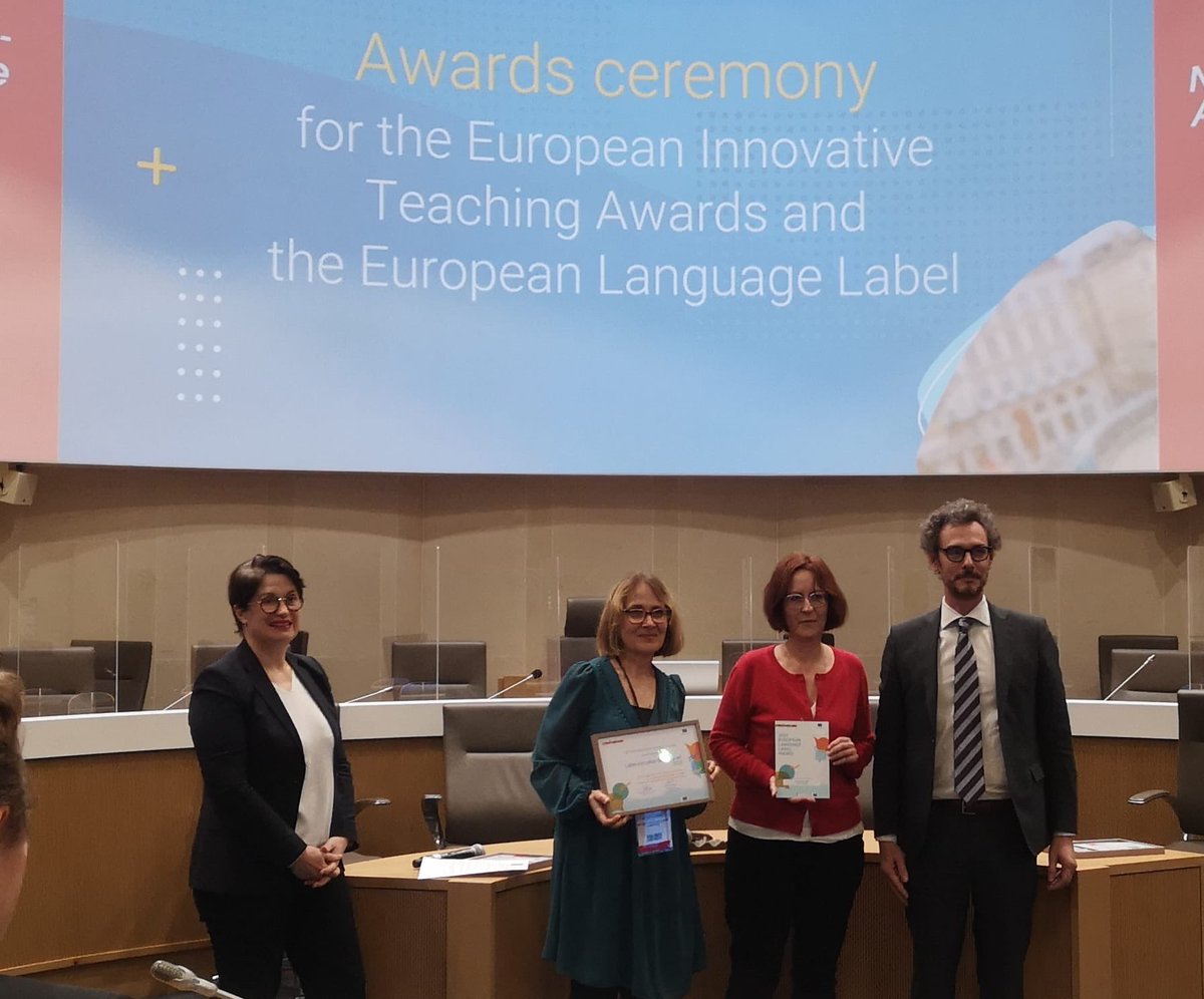 Prix Label européen des langues pour <a href="/DSDEN24/">Educ'24</a> ! 👏 🏆La Dordogne, territoire rural, favorise les échanges Erasmus+ et s’ouvre à l’Europe. #ErasmusPlusFR