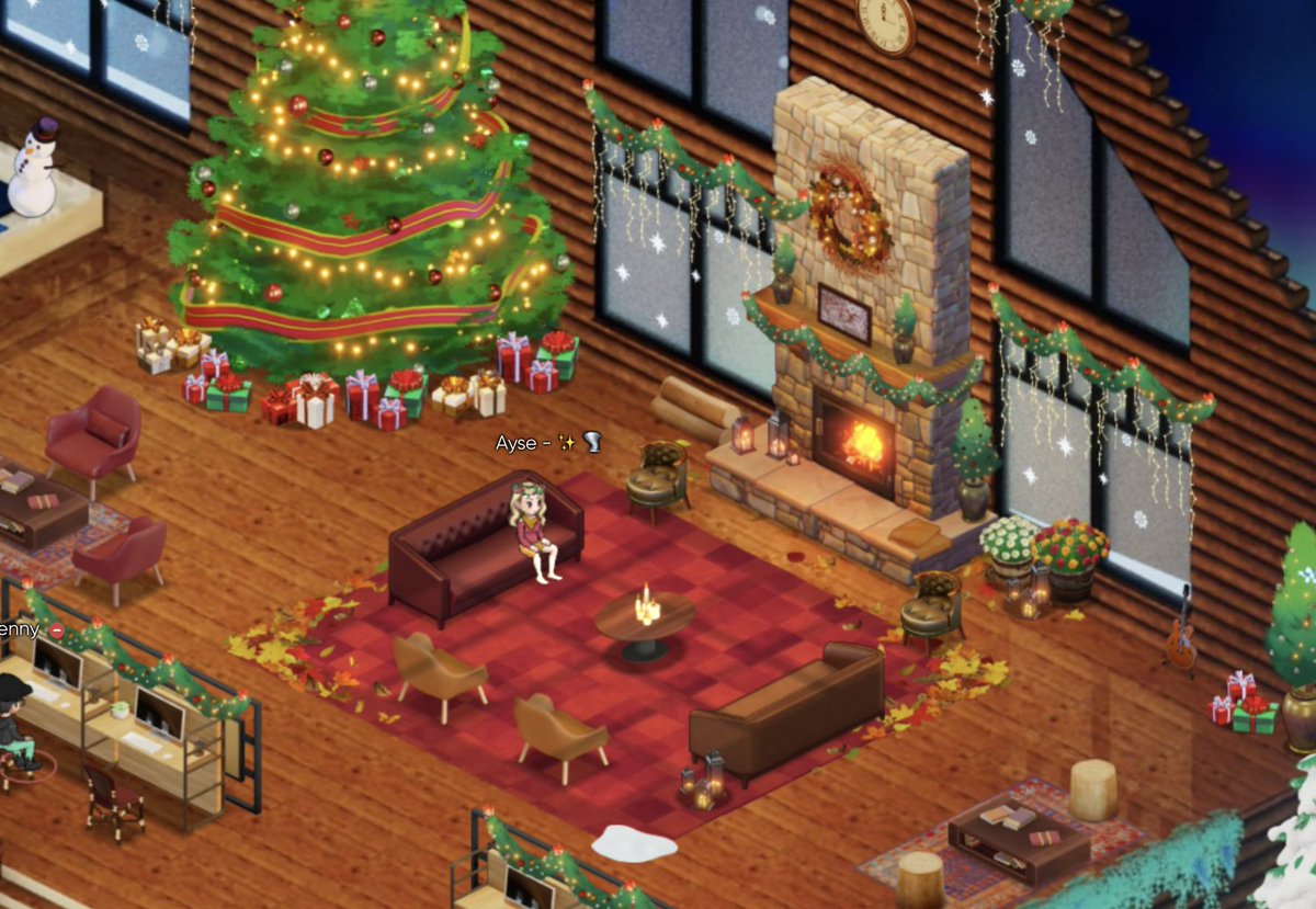 Sorry Thanksgiving, Christmas cozy came early this year to the @sowork_ office and it feels so good ✨🎄✨