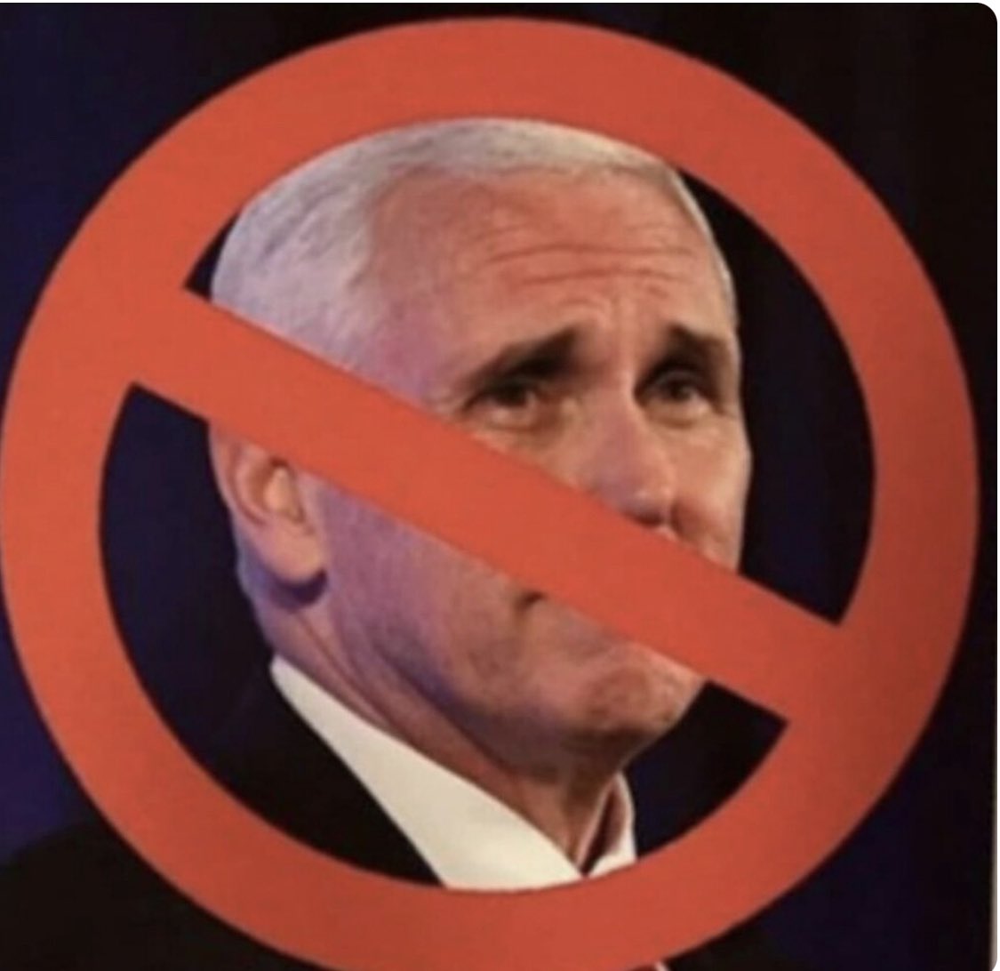 atensnut's tweet photo. Never Pence…… Never !! https://t.co/dhAs8y0TTO