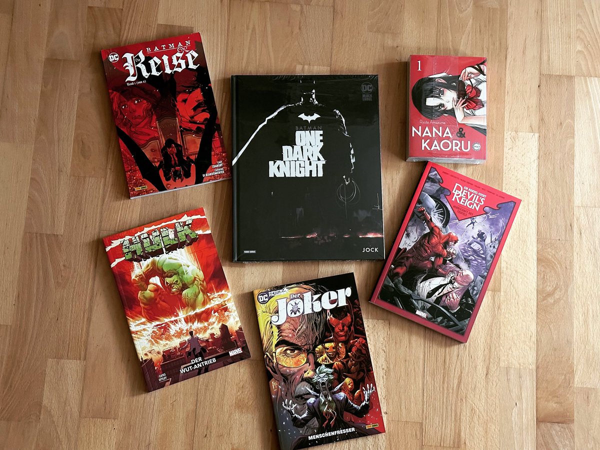 Vincisblog's tweet photo. 🥰🥰🥰
Was habe ich denn hier Schönes 😍
- #BatmanDieReise 1
- #Hulk 1
- #DerJoker 3
- #OneDarkKnight
- #DevilsReign 3
- #NanaKaoru
@PaniniVerlag #dc #dccomics #comic #comics #comicbook #comicbuch #manga #lesen https://t.co/U1Awe1PwcZ