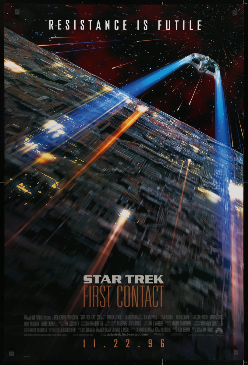 Today is the 26th anniversary of  <a href="/StarTrek/">Star Trek</a> First Contact, say something awesome about this film 🖖