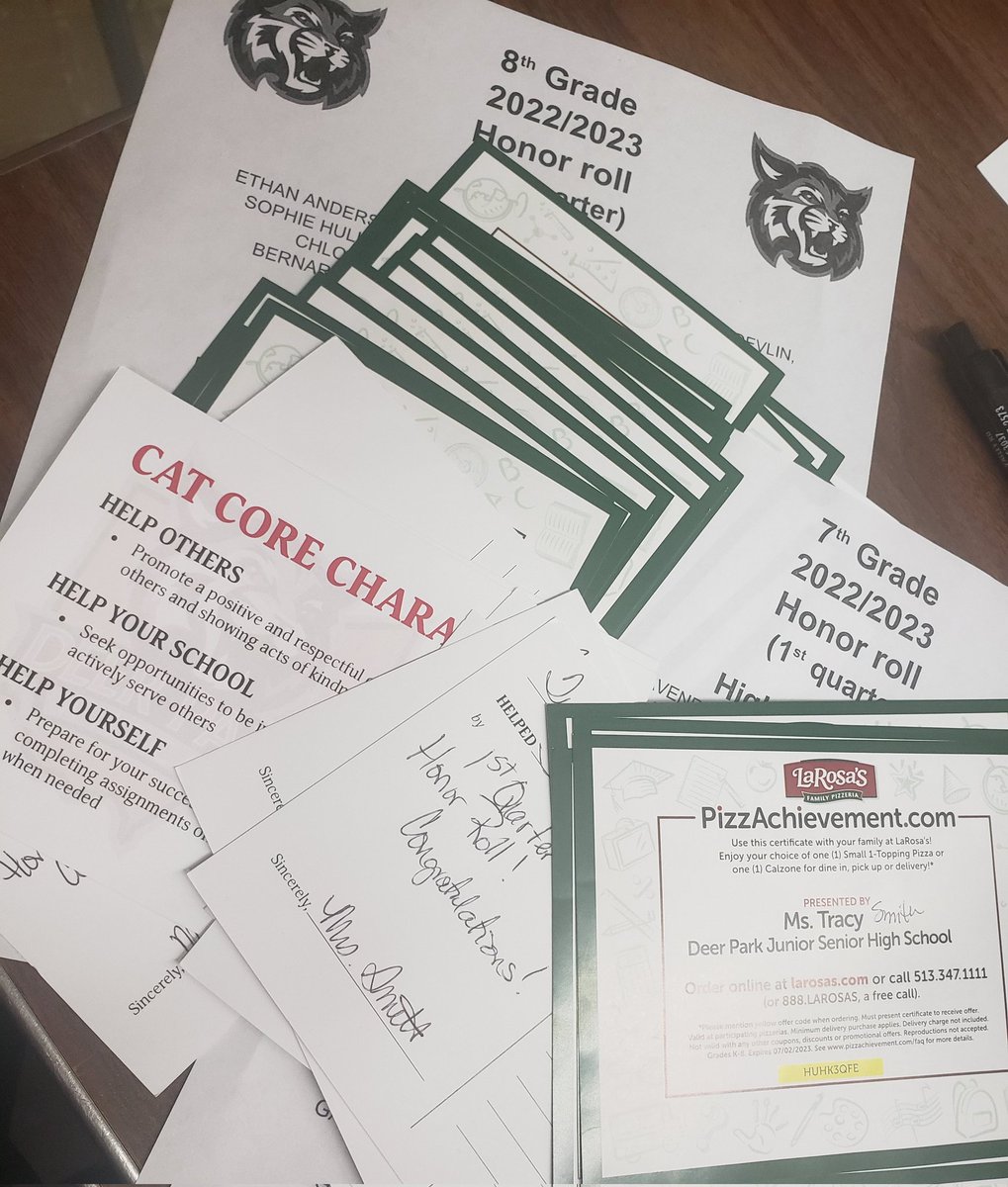 DPsmithteach's tweet image. Quarter one honor roll students in my class rewards! @LaRosasPizza 
Well Done Students!