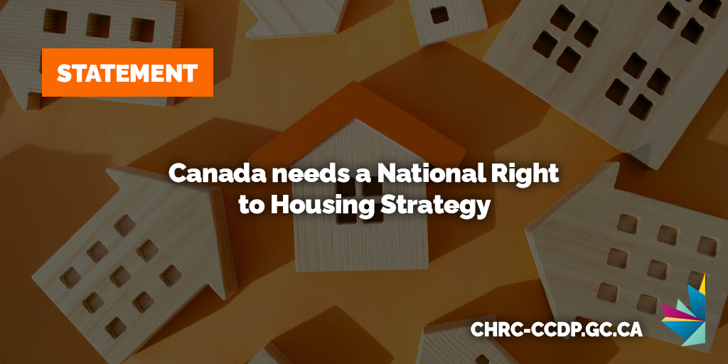 On #NationalRightToHousingDay: Canada’s National Housing Strategy is far behind on its goals. We need a Strategy that reflects the current reality, corrects its failings, and prioritizes the #Right2Housing for those in greatest need: bit.ly/3Xq2VUr