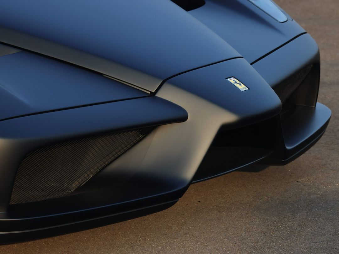 Motor_Magnet's tweet photo. The first Ferrari hypercar ever delivered new by the factory in Matte Black and the only Enzo painted in Matte Nero Opaco. The car was delivered to a member of the royal family of Brunei, and will soon be heading to auction! https://t.co/rcl8RqrO9c
