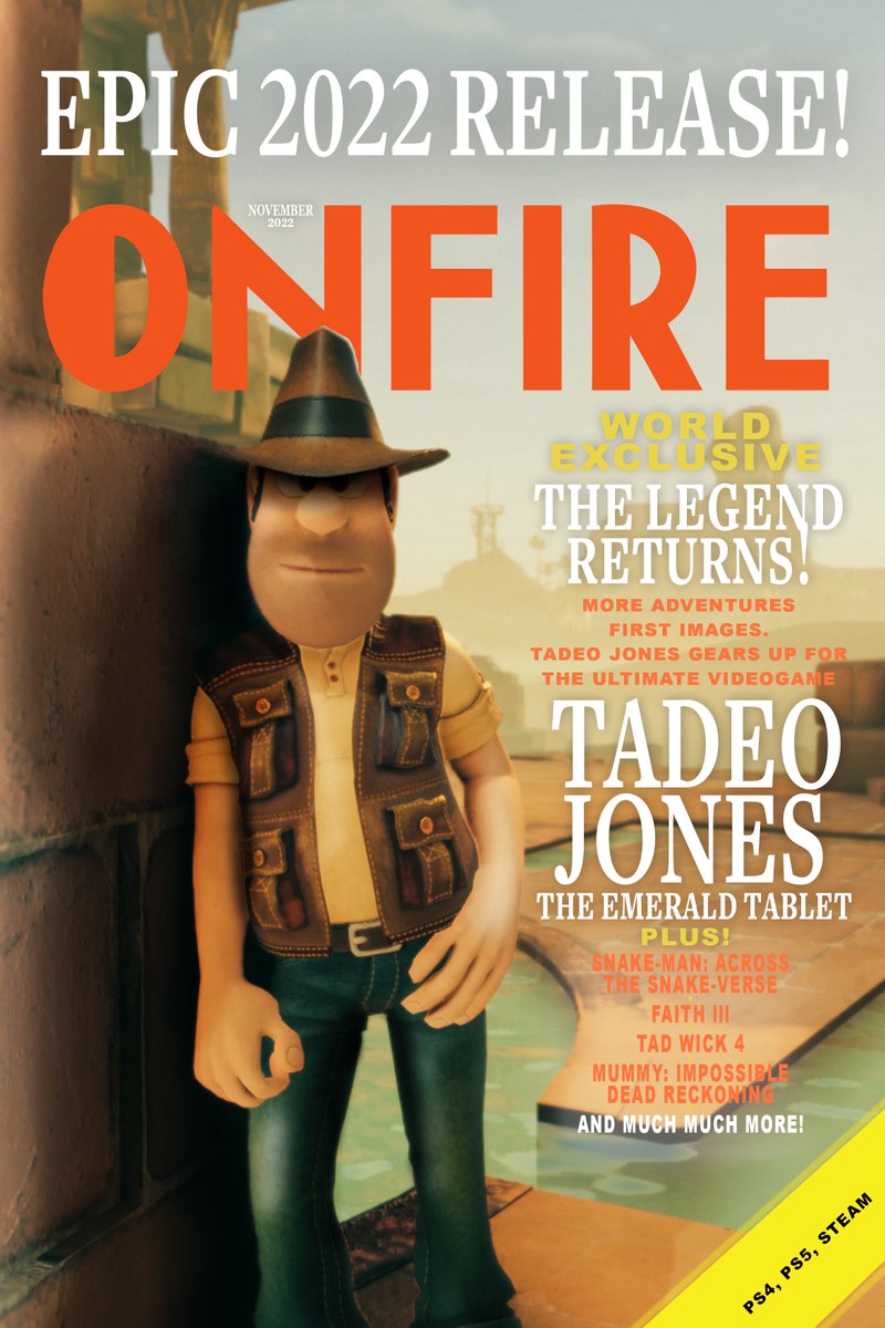 El año que viene se estrena la próxima película del mítico #IndianaJones pero nosotros este año tenemos al insuperable #TadeoJones🤠 ya listo para aventurarse a explorar vuestra #PlayStation👀😜