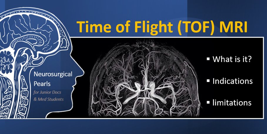 PeterG_Fawzy's tweet photo. 1/ Your patient is suspected of having cerebral aneurysm(s), needs an angiogram, but is allergic to Iodine/Gadolinium contrast? Patient needs an angiogram but their GFR is shocking?!

Time to learn about TOF MRI 🧠#NSurgPearls https://t.co/YMrTBOpitY