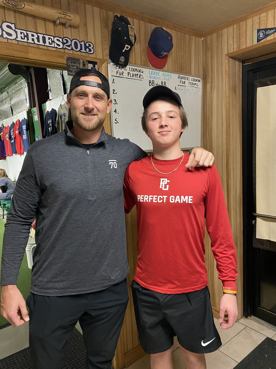 It was nice getting advice from a WS champ yesterday. <a href="/middlebrooks/">Will Middlebrooks</a>