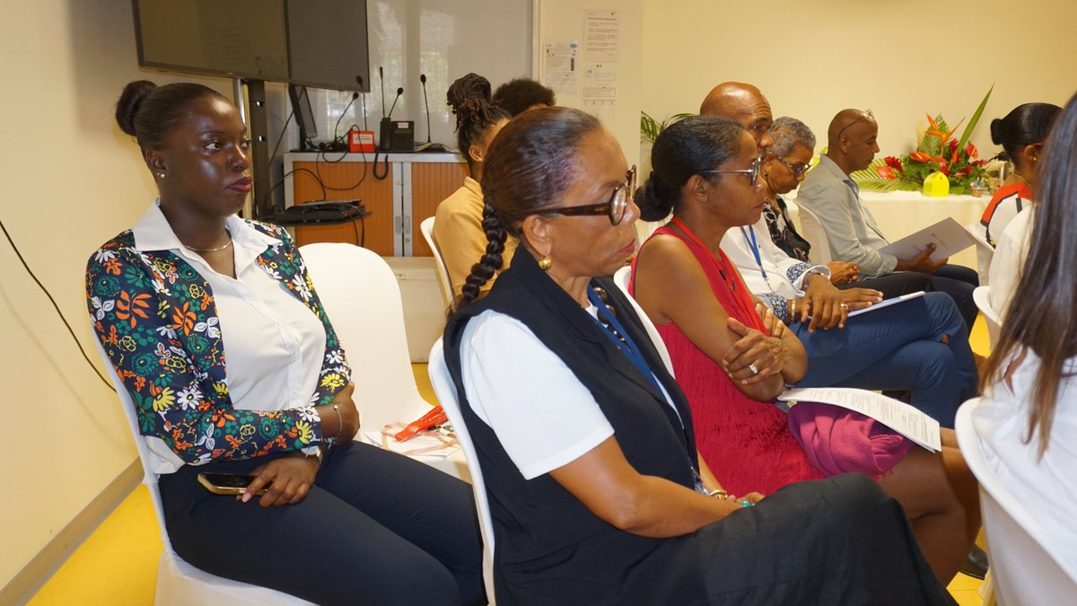 #Inauguration
Interventions remarquées du dir. de l'<a href="/Ih2ef/">IH2EF</a> <a href="/CTorossian_Off/">Charles TOROSSIAN</a>, de Sandrine Bonin, de la DGESCO et de Virginie Gohin de la DGRH qui ont salué unanimement la qualité du projet de structuration de l'<a href="/EAFC_Guadeloupe/">EAFC Guadeloupe</a> et la synergie entre les acteurs de la #formation
2/3