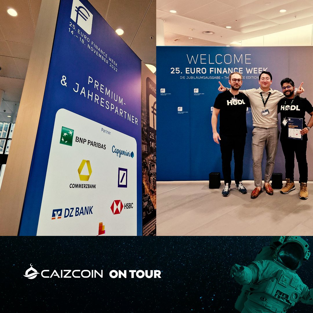 Caizcoin's tweet photo. 📌25. EURO FINANCE WEEK - Frankfurt
Brilliant day. We really enjoyed the conference and the event was very well organized! Looking forward to the next Euro Finance Week!

#caiz #event #efweek25 #EuroFinanceWeek #fintech #blockchain #cryptocurrency #caizcoin #frankfurt https://t.co/CRPyjtIRpQ