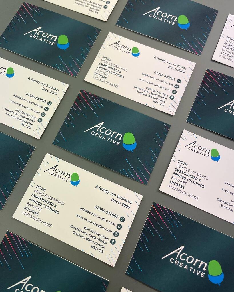 Acorn_Creative's tweet photo. Sometimes needs must, and you need to get more business cards when you’ve run out!! We’ve had a bit of brand refresh too
#signmaker #signwriter #vehiclegraphics #vehiclewrap #vinylcutgraphics #vinylgraphics #printedbanners #banners #embroideredworkwear … https://t.co/XSPQciBQbP https://t.co/JFSVuzlztO