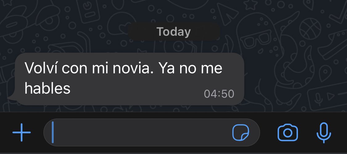 Tranquilito amaneció el del chat archivado