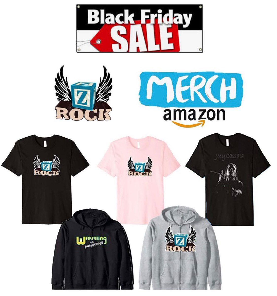 ⚡️Holiday Sale Starts Now ⭐️ 20% off all T Shirts⚡️
#zo2 #zrock #joeycassata #wrestlingwithjoeylicious 

amazon.com/s?rh=n%3A71411…