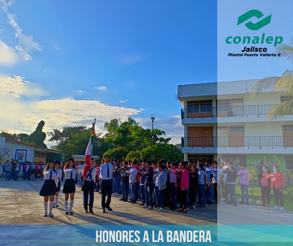 PepePMtz's tweet photo. Honores a la Bandera en el Plantel #ConalepIxtapa 
Puerto Vallarta II https://t.co/Ie4VWaa0LF