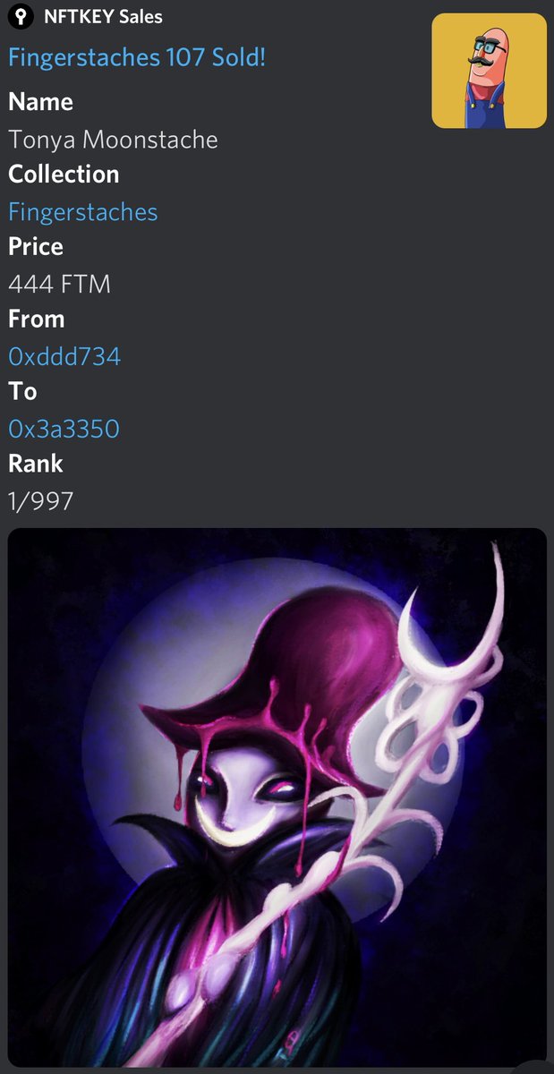 thistakesawhile's tweet photo. Ouch on the first sale paperhanding @LzZoey’s @moon_masters #fingerstache #FTM community legendary mint…
Really shows how you can be rewarded for trusting and investing in community, valuing amazing art, and respecting gifted artists!
More accurate pricing and value!
JEALOUS! https://t.co/bLNeTNX2ga