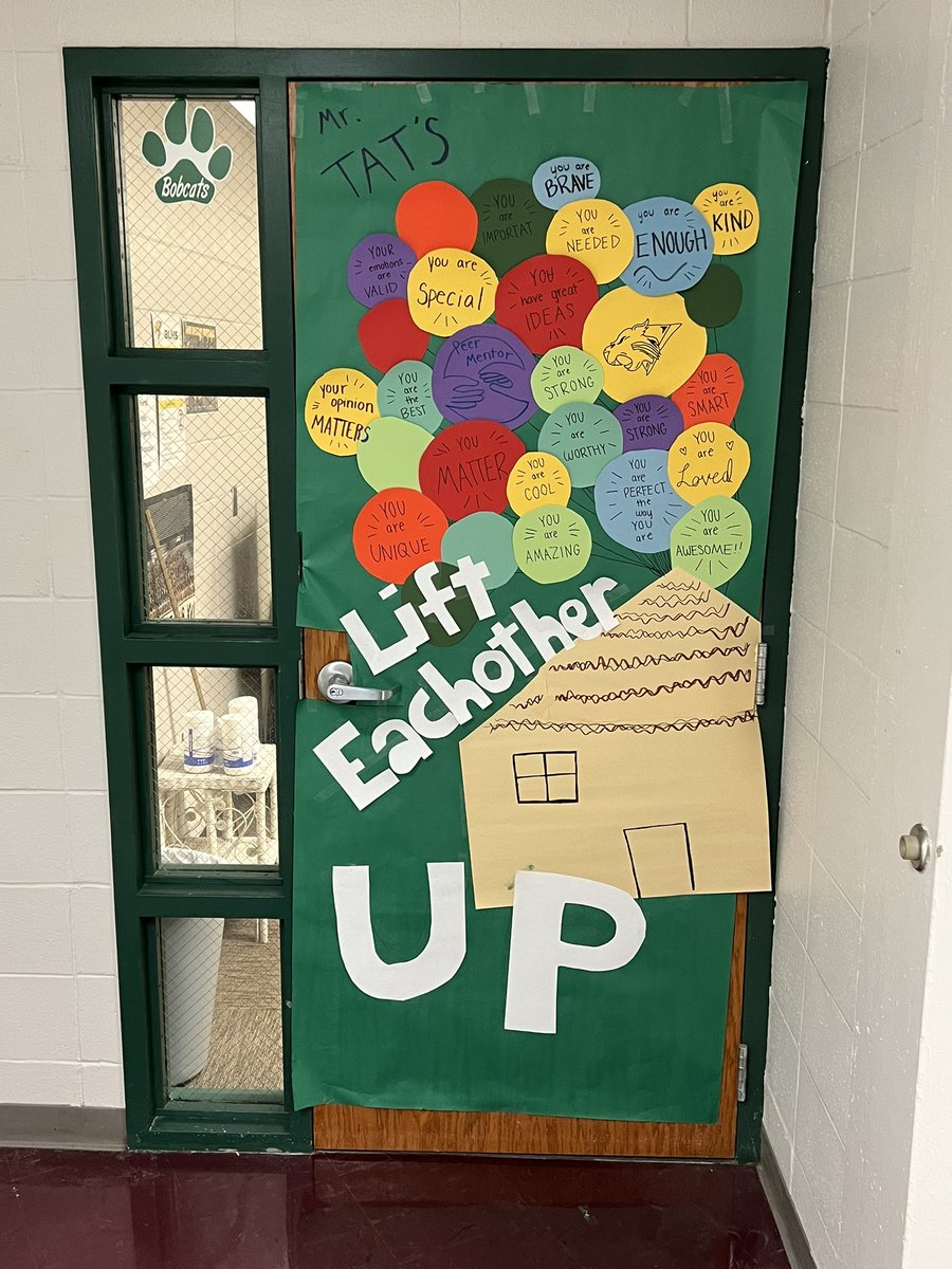 So happy several students in my Advisory class decorated our classroom door with a great message.