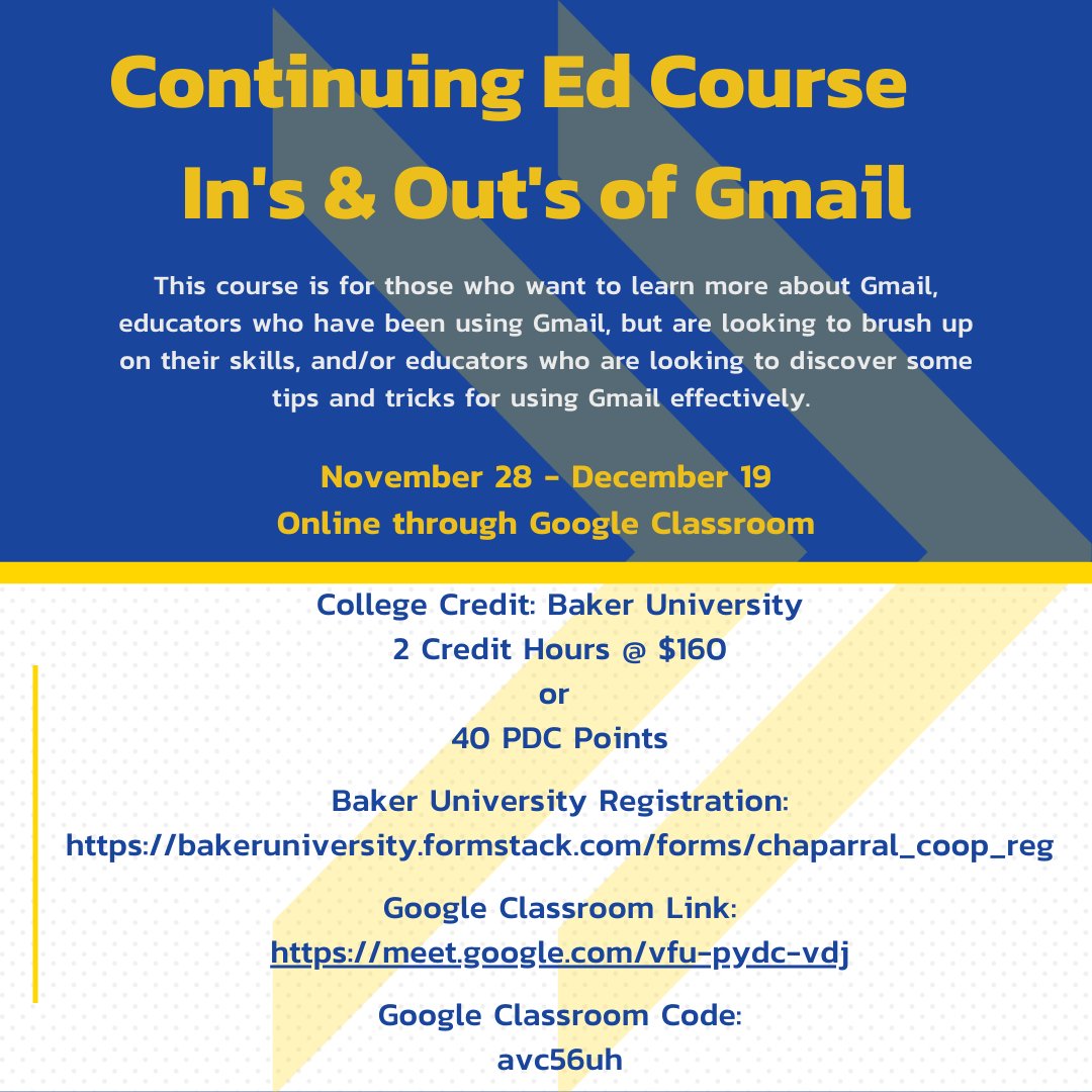 Continuing ED Course~In's &amp; Out's of Gmail