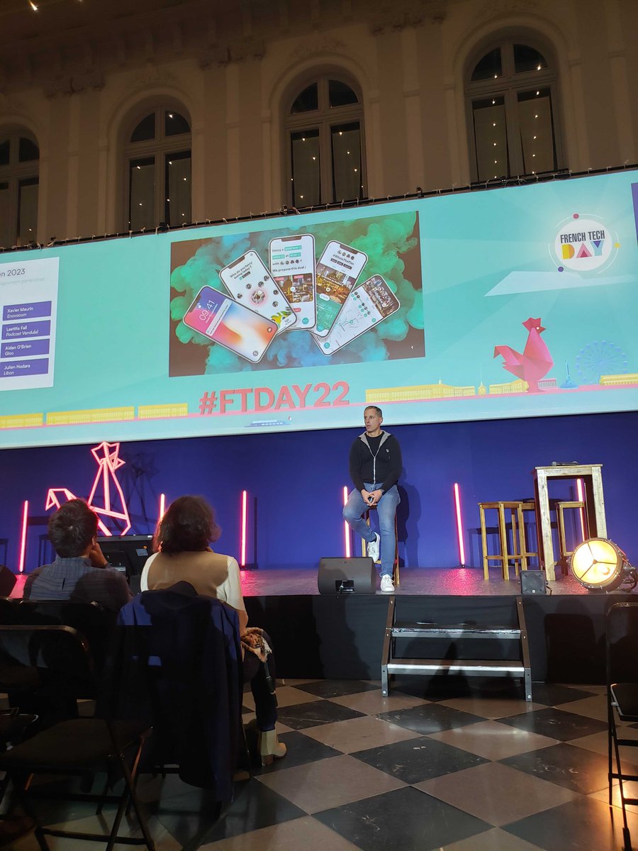 FrenchTechBdx's tweet photo. 🔴 #FTDAY22 

Nouvelle séquence sur la scène 1 🙌

Entreprendre, ils racontent 🚀

4 talks d'exception avec 👇
➡️ Xavier Maurin, CEO @nomadeec @enovacom_fr
➡️ @LaetitiaFall, Head of Sales B2B
➡️ @ajdobrien, Experienced business leader
➡️ Julien HODARA, CEO de @Libon https://t.co/29t5AdvkFW