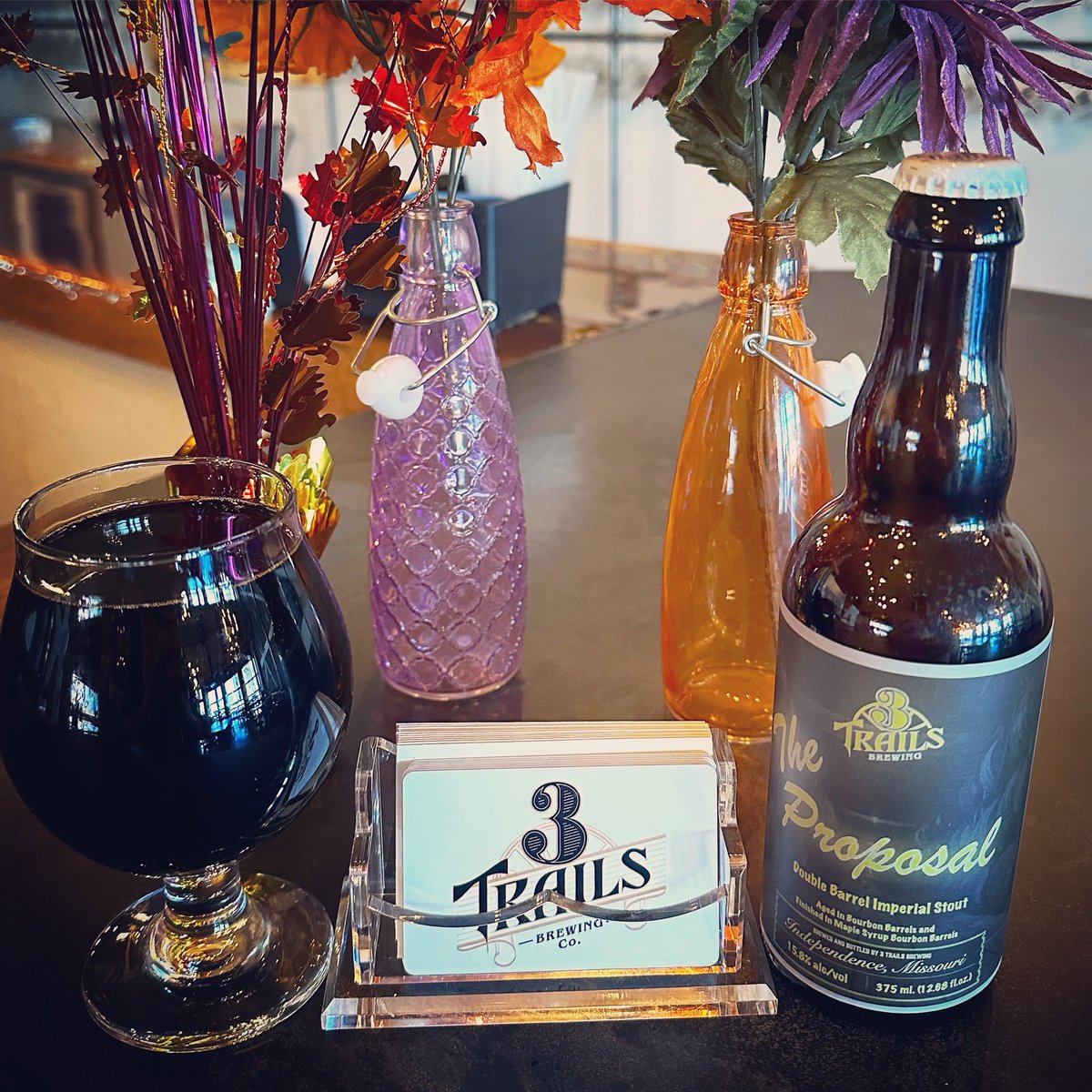 *BLACK*FRIDAY** VERY limited release of The Proposal!(on tap only) Imperial Stout aged in Willett bourbon barrels➡️14 months &amp; finished in BLiS maple syrup bourbon barrels.🎁cards ➡️ buy $50-get $10. We open <a href="/4pm/">4pm</a> Friday. #blackfridaysale #imperial #stoutbeer #independencesquare