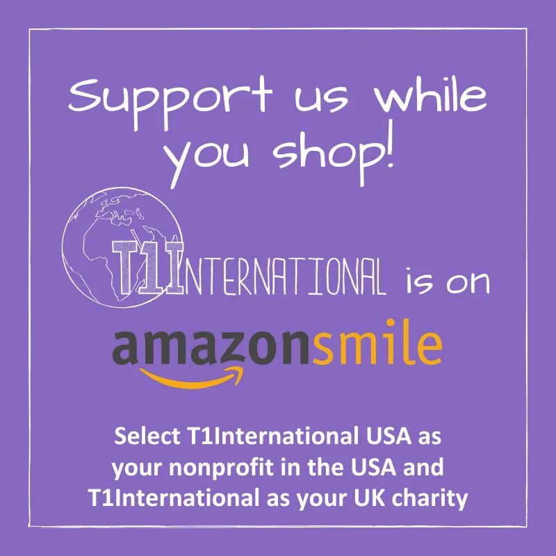 If you shop on Amazon this holiday season, a portion of your purchase can be donated to <a href="/T1International/">T1International</a>! What better organization to donate to to help support fighting for accessible and affordable #insulin4all? 
Link: smile.amazon.com