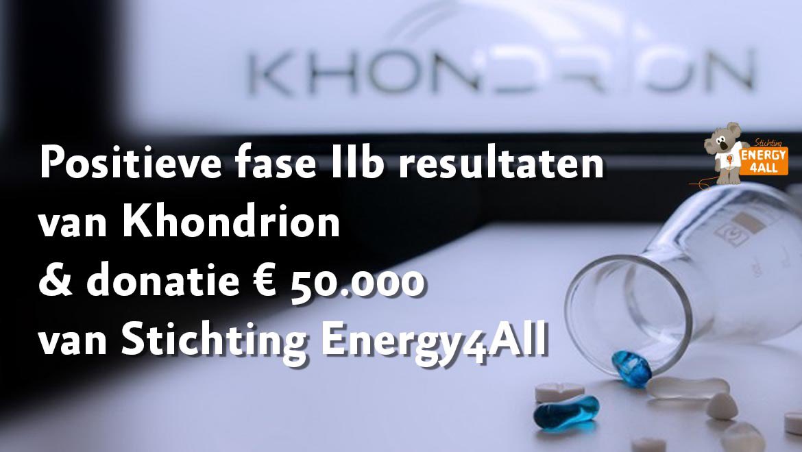 Mooi nieuws vandaag over het medicijnonderzoek!

POSITIEVE RESULTATEN VAN KHONDRION
&amp; ENERGY4ALL BIJDRAGE VAN € 50.000,-

Lees meer:
energy4all.nl/nieuws/1579-kh…

#stopenergiestofwisselingsziekten #medicijnonderzoek #khondrion #stichtingenergy4all #sonlicromanol #mitochondrialdisease