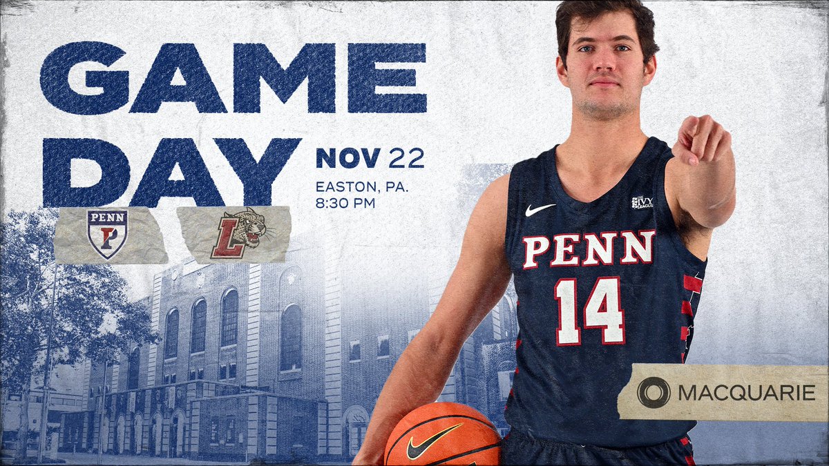 PennMBB's tweet photo. Late night out with an old friend tonight, hoping you can come hang out.

🆚 Lafayette
⏰ 8:30 p.m.
📍 Easton, Pa.
💻 ESPN+ | https://t.co/sjVz7F5WSd
📻 https://t.co/b9TkK7lFsT
📊 https://t.co/izj8z067LK
📰 https://t.co/sZ5GTaze3P

#Whānau | #FightOnPenn 🔴🔵🏀 https://t.co/eZmOvWITiW