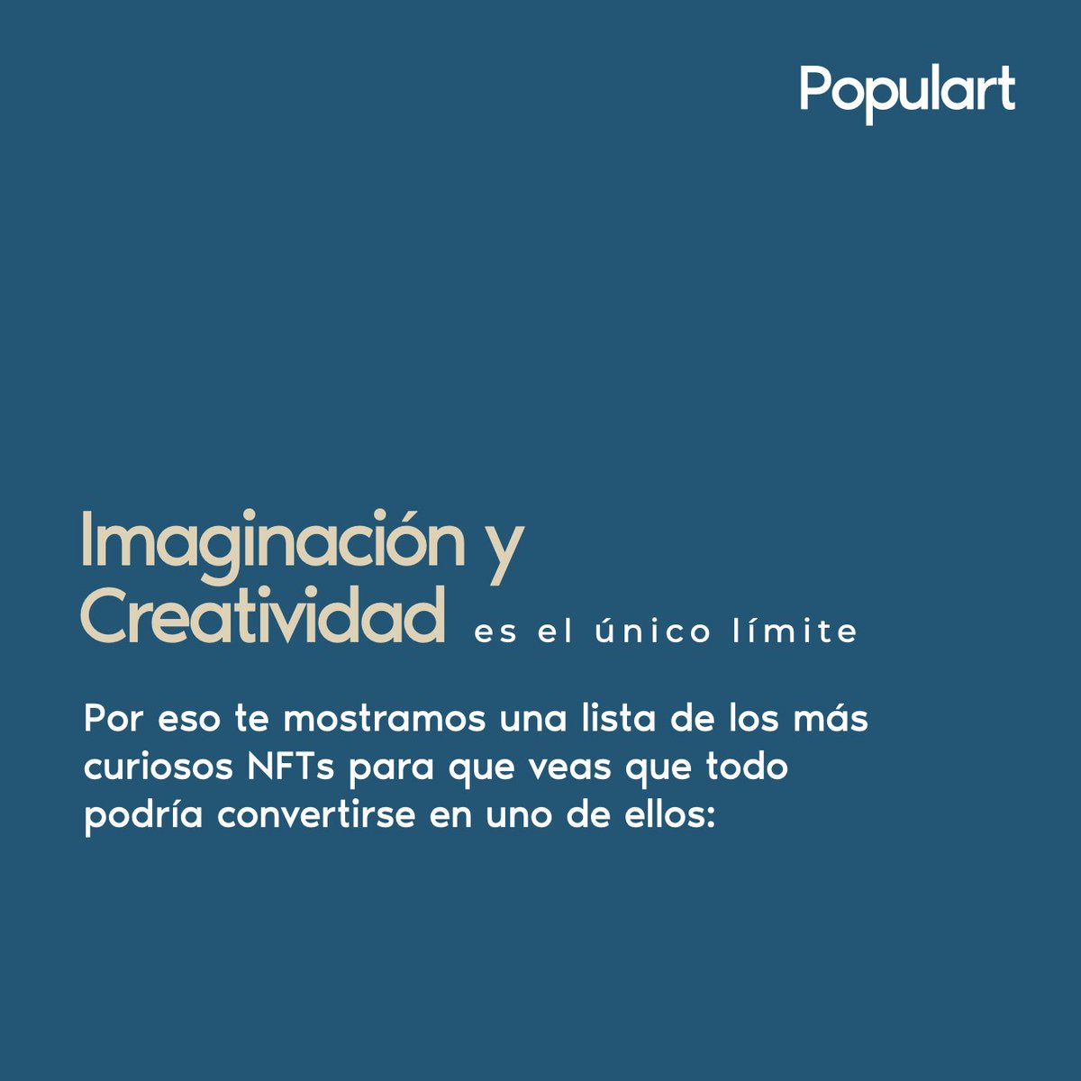 Hay miles de objetos únicos convertodos en #NFTs. En la fase en la que se encuentra el desarrollo de la #web3 hay espacio infinito para la creatividad 😎

Lo más interesante es la tecnología que existe detrás y el gran potencial que tiene para facilitar la vida de las personas 🚀