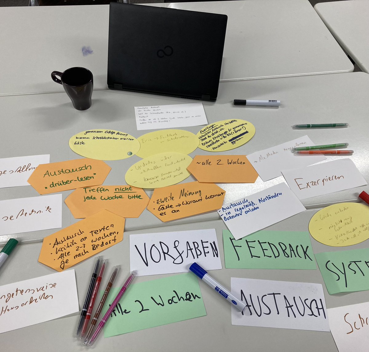 Heute hat sich unsere neue Selbsthilfegruppe wissenschaftliches Schreiben zum ersten Mal getroffen. Wir unterstützen uns bei Herausforderungen und feiern Erfolge! Hast du Interesse mitzumachen? Melde dich bei uns: geschlechtergeschichte@gmail.com