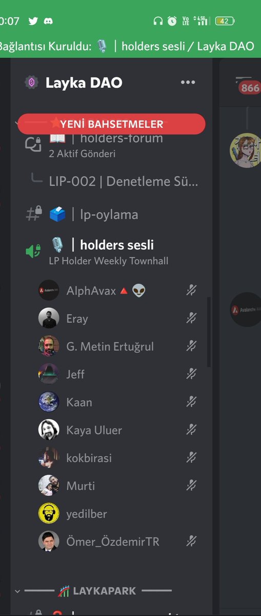 #LaykaPuanHolders yine bir arada @Layka_DAO nun hedeflerini konuşuyorlar.

🎯 Sende #LaykaPuanHolders olabilirsin.
Tek yapman gereken #LaykaDAO discord kanalına katilman.

<a href="/kaansoys/">Kaan</a> <a href="/VTenoris/">Enes Çakır 👾</a> <a href="/yedilber/">yedilber</a> <a href="/seymauzns/">seyma</a> <a href="/GMERTUGRUL/">G. Metin ERTUĞRUL</a>