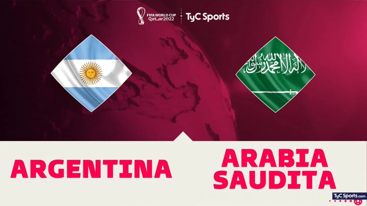 #AHORA - Arabia Saudita declara feriado nacional para celebrar la victoria sobre la selección Argentina.

Arabía Saudita vs Sudamérica en los mundiales

2018 🇺🇾1-0🇸🇦 Perdió 
2022 🇦🇷1-2🇸🇦 Ganó 🏅

#UnidosEnVictorias